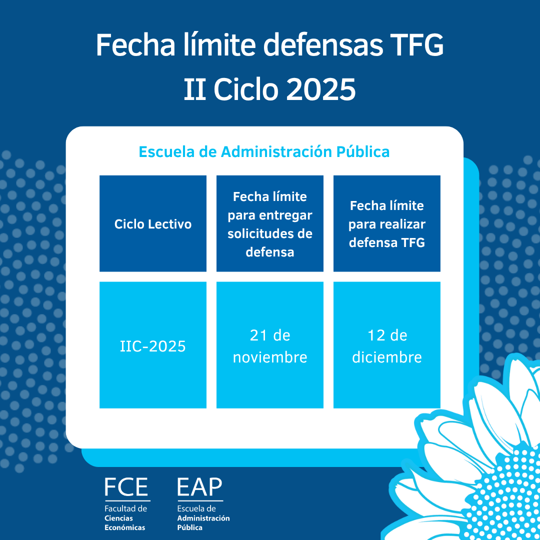 Fecha limite defensas TFG